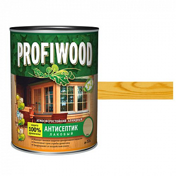 Антисептик лаковый атмосферостойкий алкидный PROFIWOOD сосна (0,7кг.) (0582)