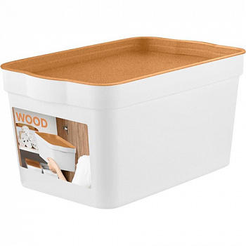 Ящик для хранения Keeplex Wood 2,3л 21,1х14,1х11см KL3501
