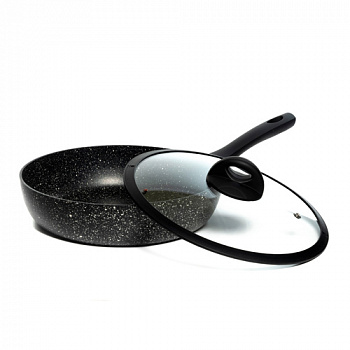 Сотейник SCOVO Hi-Black HB-021 d260 стеклянная крышка