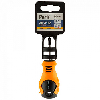 Отвертка Park Standart PH1х3,8см, двухкомпонентная рукоятка, крестовая арт.008395