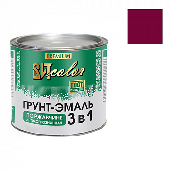Грунт-эмаль по ржавчине 3 в 1 ВИТ color (вишня 2,6 кг "ЦАРИЦЫНСКИЕ КРАСКИ")