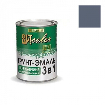 Грунт-эмаль по ржавчине 3 в 1 ВИТ color (темно-серая 0,8 кг "ЦАРИЦЫНСКИЕ КРАСКИ")