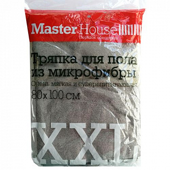 Тряпка для пола из микрофибры XXL  80х100см(60180) "Мастер Хаус"