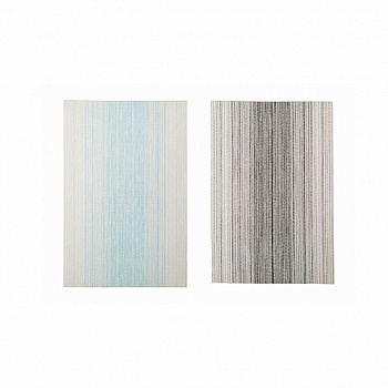 Сервировочная салфетка Luminarc Striped аквамарин, черный, дисплей 45х30см арт.DMP17