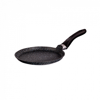 Сковорода блинная 200мм с ручкой, АП линия "Granit" (Black) "Kukmara" сбггч200а