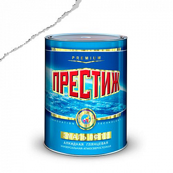 Эмаль ПФ-115 (Белая 0,9 кг) (14шт в кор) "ПРЕСТИЖ"