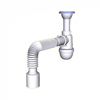 Сифон АНИ 1 1/2 "* 40 с гибкой трубой 40 х 50 (С0510)