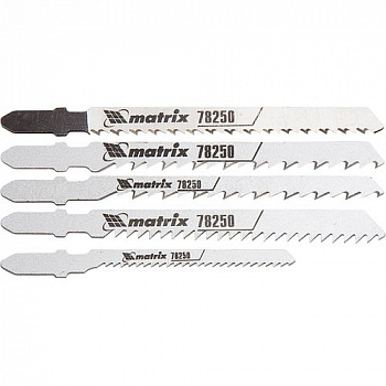 Набор полотен для электролобзика по дереву. 5шт. // MATRIX Professional (78250)