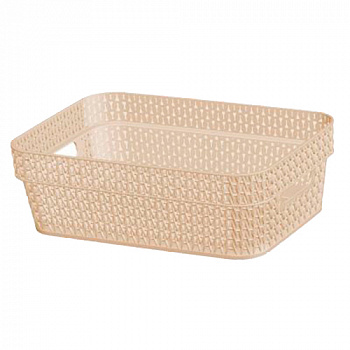 Корзина прямоугольная Ajur 3л слоновая кость BQ4110