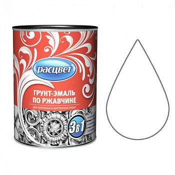Грунт-эмаль по ржавчине алкидная 1,9 кг. "РАСЦВЕТ" белая (5182)