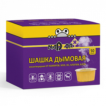 Дымовая шашка 50гр ( от мух,комаров,ос,тараканов,блох) NADZOR/40