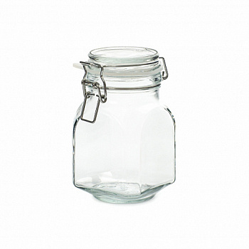 Банка 0.8л с бугельным замком арт.JAR080