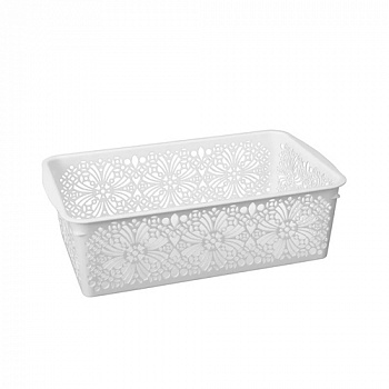 Корзинка универсальная FLORAL Econova 250х150х75мм 2л белый 4312875