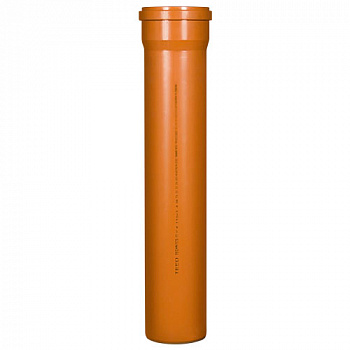 Труба канализационная наружняя TEBO SN4 160x4,9х 5000 (рыжая) RU-TB ПП