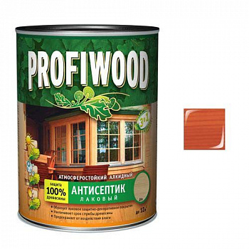 Антисептик лаковый атмосферостойкий алкидный PROFIWOOD рябина (0,7кг.)