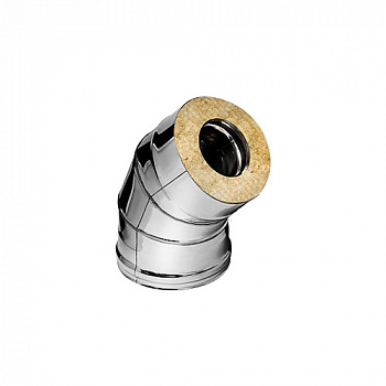 Сэндвич-колено 135 Ferrum D150x210 (430/0,5 мм + нерж) арт. f4108