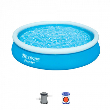 Бассейн с надувным бортом 366х76 см, 5377 л , 57273 Bestway, арт. 030500