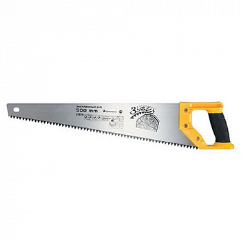 Ножовка по дереву "Зубец" 500мм,шаг 7мм,каленый зуб,2-х комп.рукоятка 23818