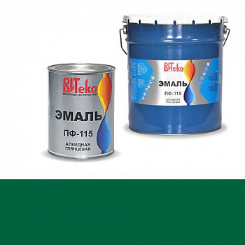 Эмаль ПФ-115 (Зеленая 0.8 кг "Витеко")