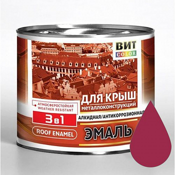 Эмаль д/крыш  ПФ-115 (Вишня 5 кг "ЦАРИЦЫНСКИЕ КРАСКИ")