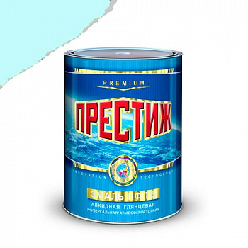 Эмаль ПФ-115 (Св. голубая 0,9 кг) (14шт в кор.)"ПРЕСТИЖ"