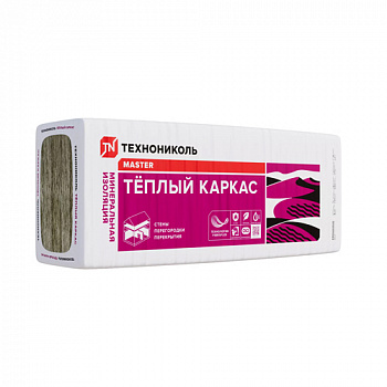 Плиты теплозвукоизоляционные Технониколь 37 PN Тёплый каркас (5) 1200-610-100 3.66м2 0.366м3 113358