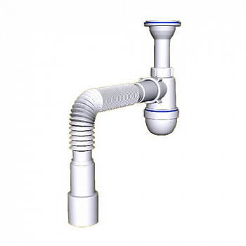 Сифон АНИ 1 1/2 "* 40 с гибкой трубой 40*40 х 50 (С0515)