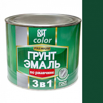 Грунт-эмаль по ржавчине ВИТ color (зеленая 1,8 кг  "ЦАРИЦЫНСКИЕ КРАСКИ")