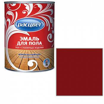 Эмаль "Расцвет" красно-корич. для пола 2.7 кг. (4354)