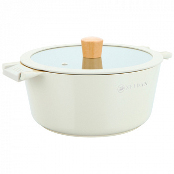Кастрюля 3 л Zeidan Z-90245 Ivory с крышкой