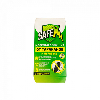 Ловушка-домик от тараканов и муравьев SAFEX клеевая с приманкой 1 штук 4071282
