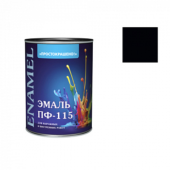 Эмаль "Простокрашено!" черная БАУ 2,7 кг (4308)