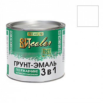 Грунт-эмаль по ржавчине 3 в 1 ВИТ color (белая 2,6 кг "ЦАРИЦЫНСКИЕ КРАСКИ")