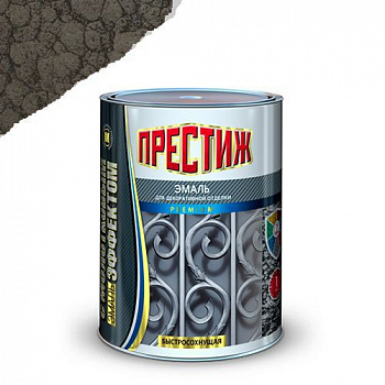Эмаль с молотковым эффектом коричневая "Престиж" 0,8 кг.